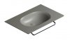 Catalano SFERA umywalka ścienna 75x50cm z kompletem mocowań ciemny szary mat 0520760032